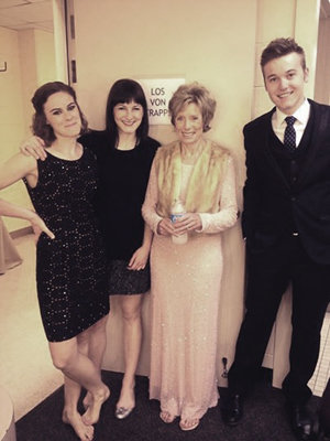 Charmian with Pink Martini and the von Trapp Family on tour