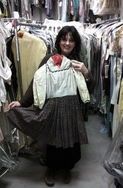 Angela explores the 20th Fox Wardrobe Department for 'Styling The Stars' book