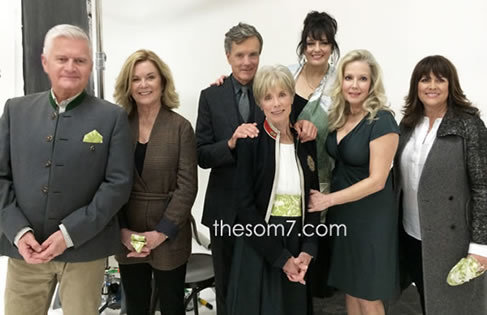 Backstage at the Vanity Fair photo shoot - the last picture the 7 of us would be in together