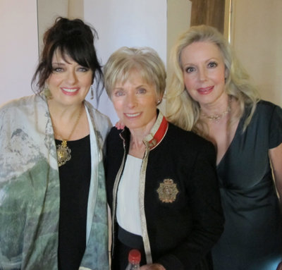 Angela, Charmian & Kym - backstage at the Vanity Fair photo shoot 2015