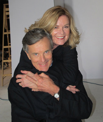 Nicky & Heather backstage at the Vanity Fair photo shoot 2015