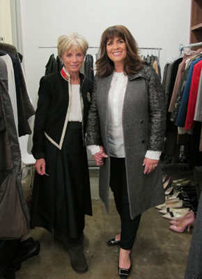 Charmian & Debbie backstage at the Vanity Fair photo shoot