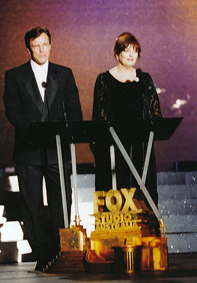Nicholas & Angela at the opening of the 20th Century Fox Studios, Sydney, Australia 1999