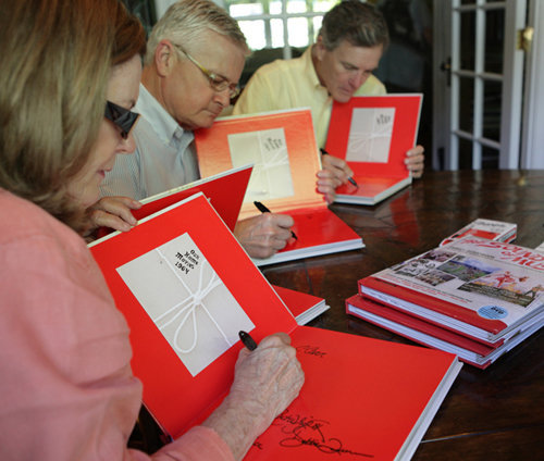 Signing the Limited Edition of The Sound of Music Family Scrapbook 2012