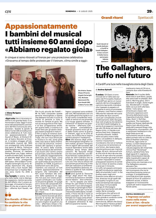 Newspaper Clipping - Florence, Italy - July 2025