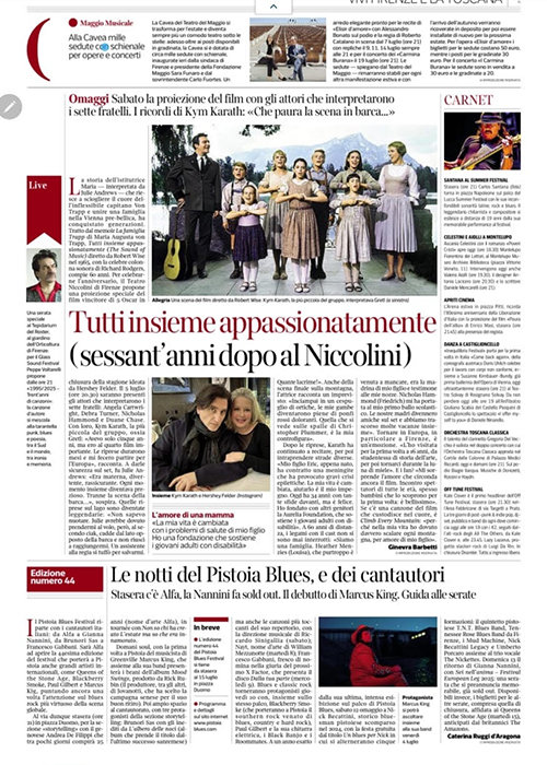 Newspaper Clipping - Florence, Italy - July 2025