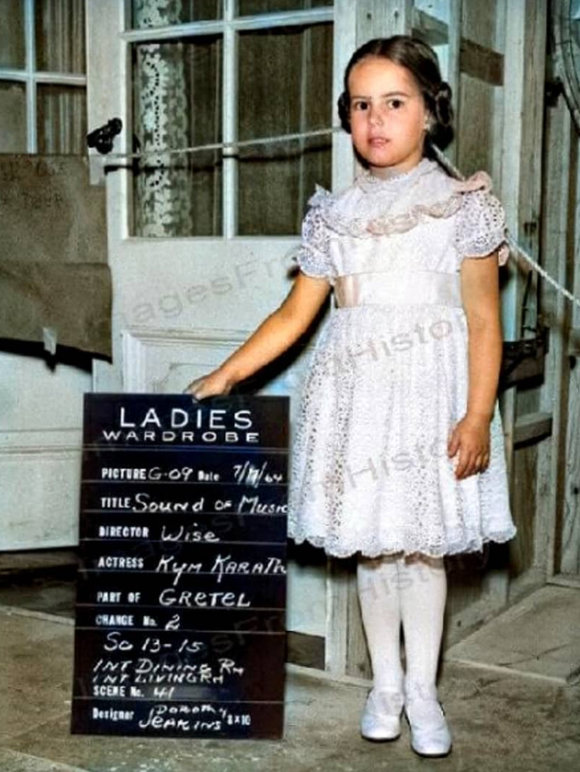 Kym Karath in her Gretel party dress