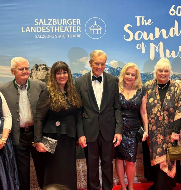 Talking with the press at The Sound of Music Gala - Salzburg, Austria - October 2025