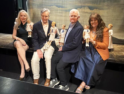 The Marionette Theatre play of Sound of Music. The movie cast meets their characters.